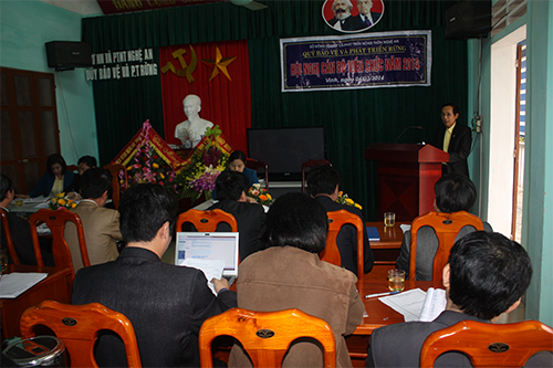 Hội nghị cán bộ, công chức, viên chức Quỹ Bảo vệ và phát triển rừng tỉnh Nghệ An