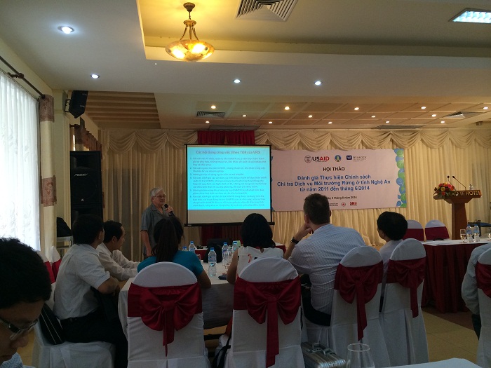 Hội thảo đánh giá việc thực hiện chính sách chi trả  dịch vụ môi trường rừng ở tỉnh Nghệ An