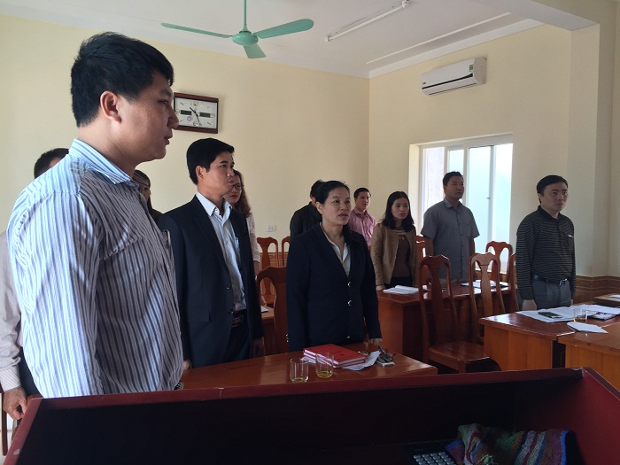 Chi bộ Quỹ Bảo vệ và phát triển rừng tỉnh Nghệ An tổ chức kết nạp Đảng viên mới