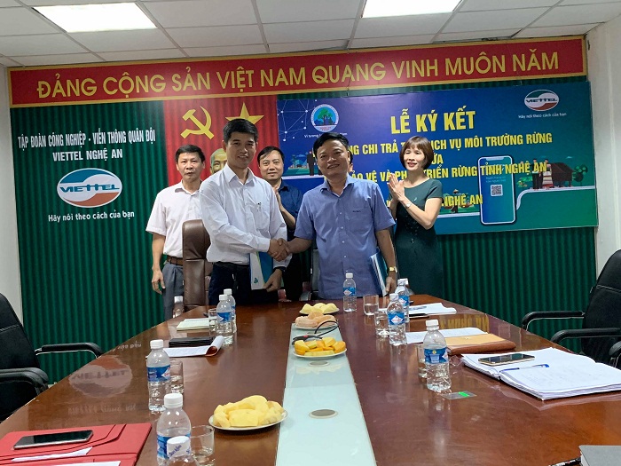 Quỹ Bảo vệ và phát triển rừng tỉnh Nghệ An Chi trả tiền dịch vụ môi trường rừng qua hệ thống Ngân hàng số ViettelPay, không dùng tiền mặt