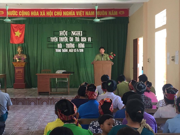 Hội nghị tuyên truyền kết hợp chi trả tiền DVMTR năm 2015