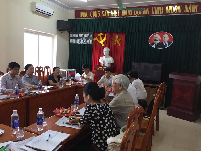 Đoàn công tác Quỹ Bảo vệ và phát triển rừng Việt Nam làm việc với Ban điều hành Quỹ Bảo vệ và phát triển rừng tỉnh Nghệ An