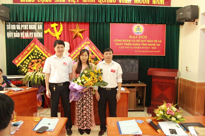 Đại hội Công đoàn cơ sở Quỹ Bảo vệ và phát triển rừng tỉnh Nghệ An lần thứ II, nhiệm kỳ 2017 - 2022