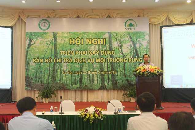 Xây dựng bản đồ chi trả dịch vụ môi trường rừng