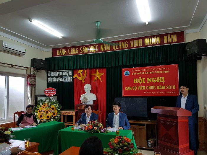 Quỹ Bảo vệ và Phát triển rừng tỉnh Nghệ An tổ chức Hội nghị cán bộ viên chức năm 2019