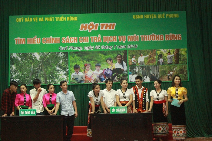 Hội thi “Tìm hiểu về chính sách chi trả dịch vụ môi trường rừng” năm 2019