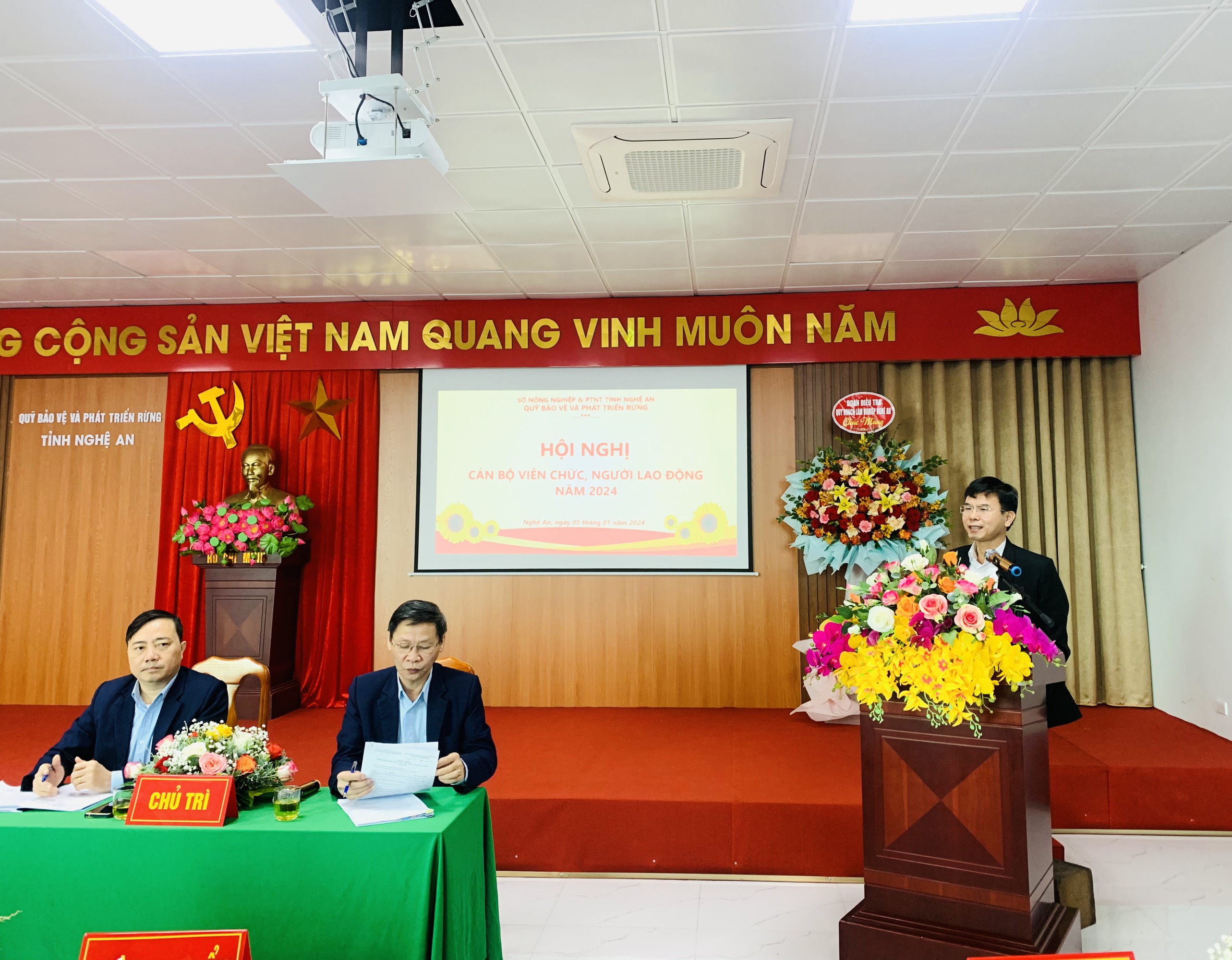 Quỹ Bảo vệ và Phát triển rừng tỉnh Nghệ An tổ chức Hội nghị Cán bộ viên chức người lao động năm 2024  