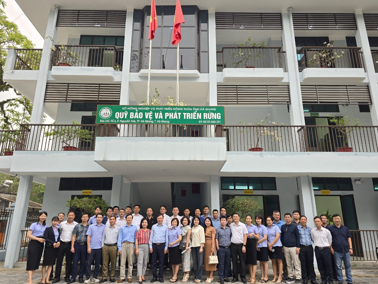 ĐOÀN CÔNG TÁC QUỸ BẢO VỆ VÀ PHÁT TRIỂN RỪNG,  SỞ NÔNG NGHIỆP VÀ PTNT NGHỆ AN THĂM VÀ LÀM VIỆC TẠI TỈNH HÀ GIANG